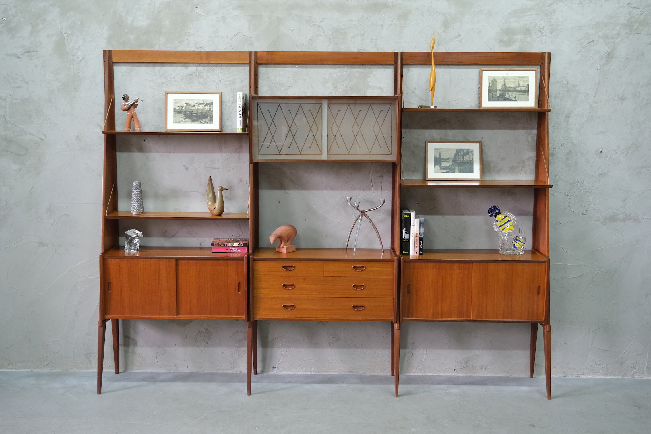 Mid Century Wall Unit by Einar Raknes, Norway 1960's