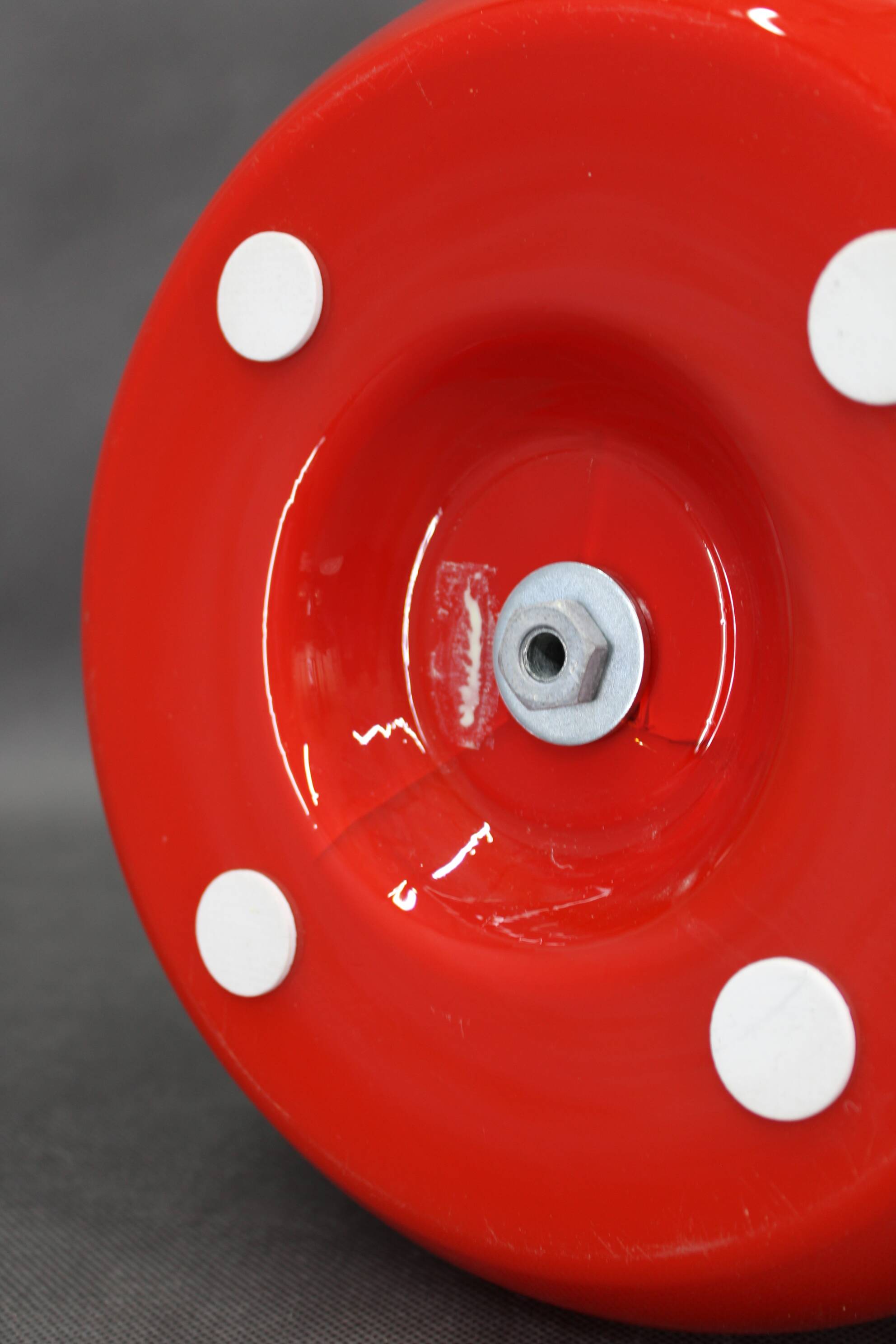 Opaline glass mushroom table lamp, Space Age, Czechoslovakia, 1970s