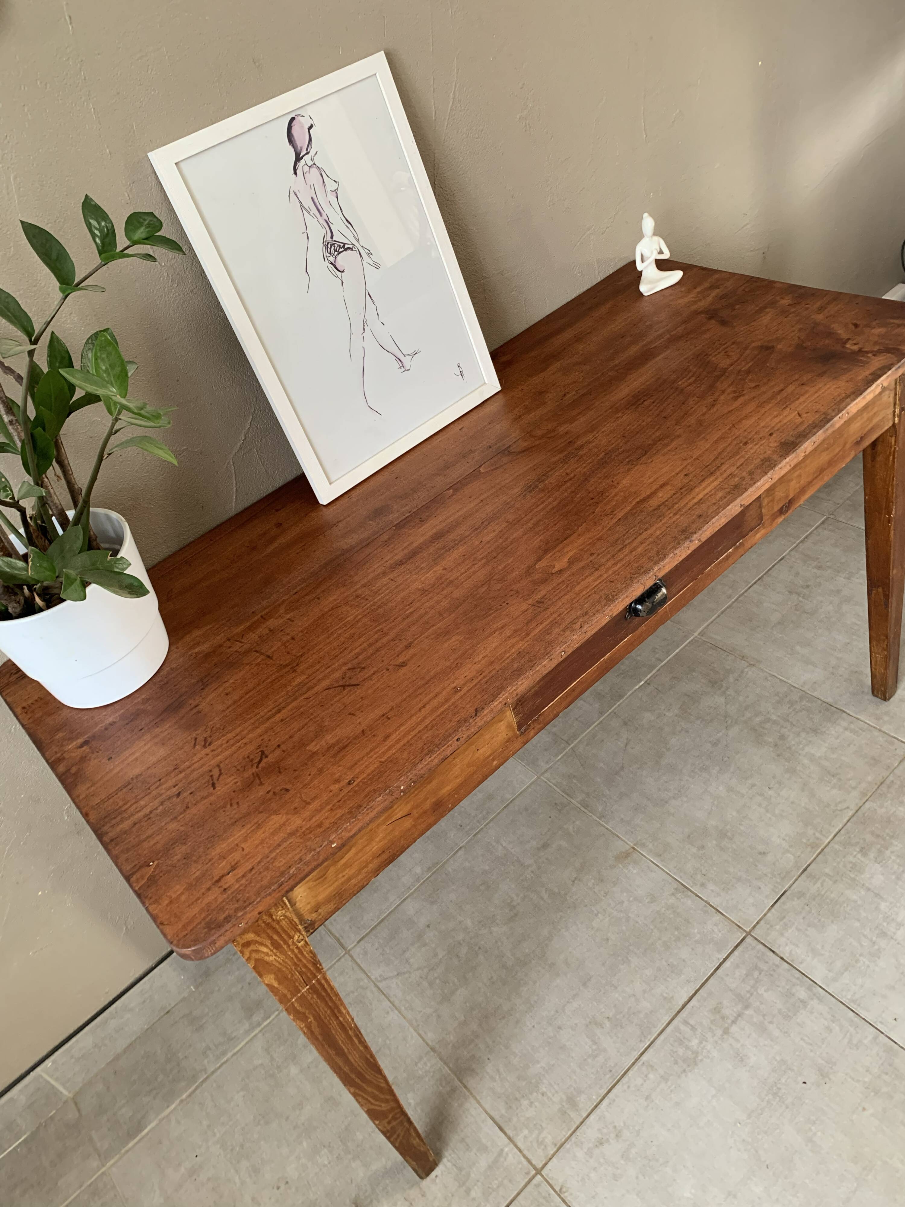 Vintage oak desk / table from the 1950s