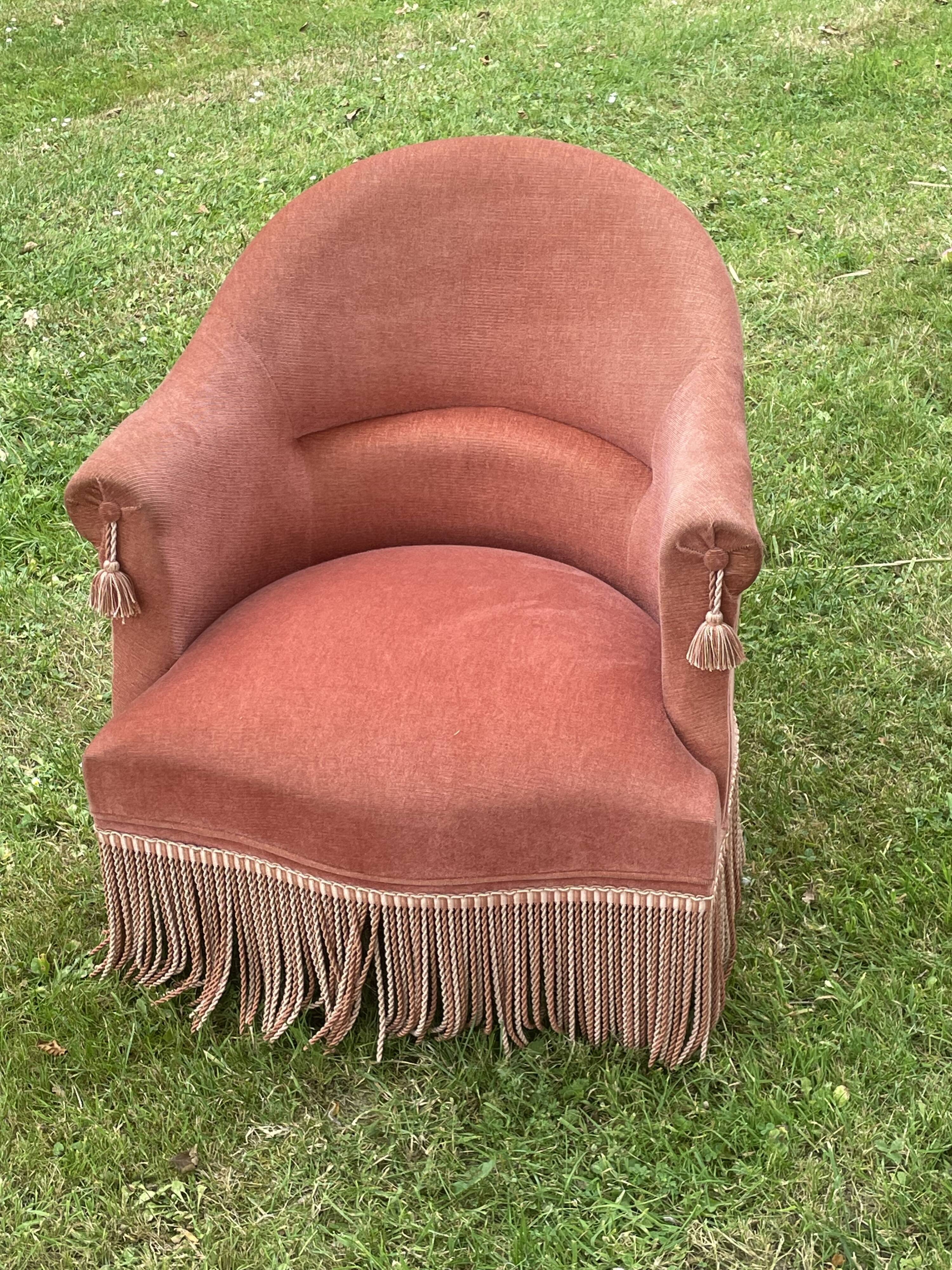 Armchair Toad old pink