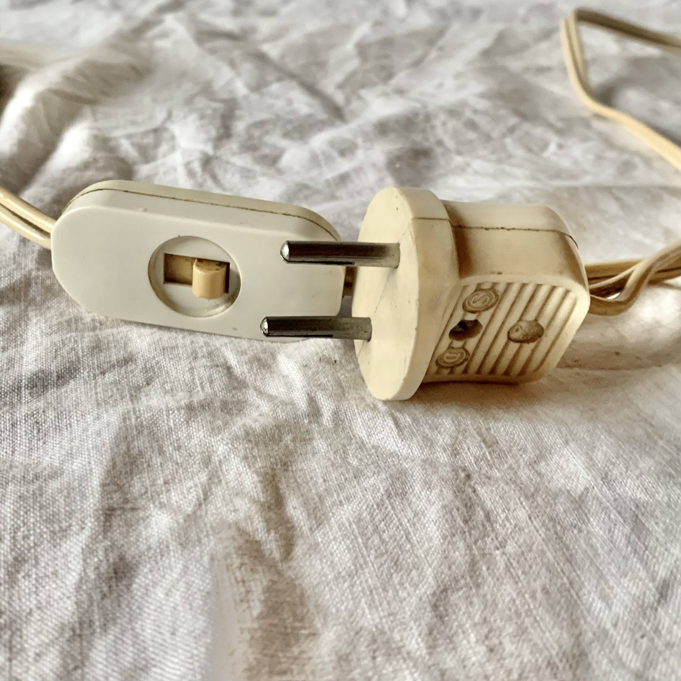 Vintage lamp base in gilded brass