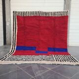 Traditional natural wool rug with colourful patterns, size 2/3 m.
