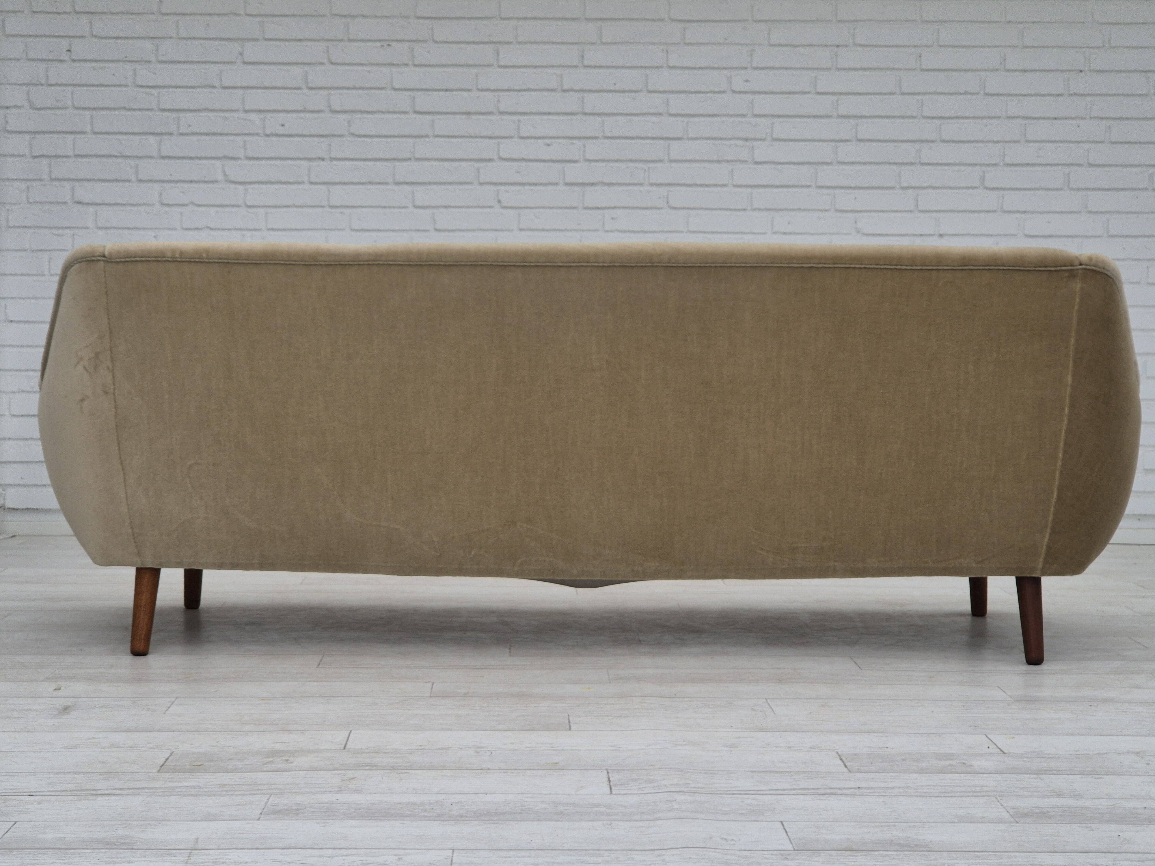 1960s, Danish design by Kurt Østervig for Rolschau Møbler, 3 seater sofa, model 57, original.
