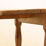 1960s mid-century brutalist Danish coffee table in oak attributed to Kjærnulf