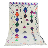 Tapis berbère coloré losanges fait main 273x145cm