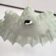 Opaline tray with light mint green ruffles