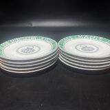 Set of 10 Paris porcelain plates