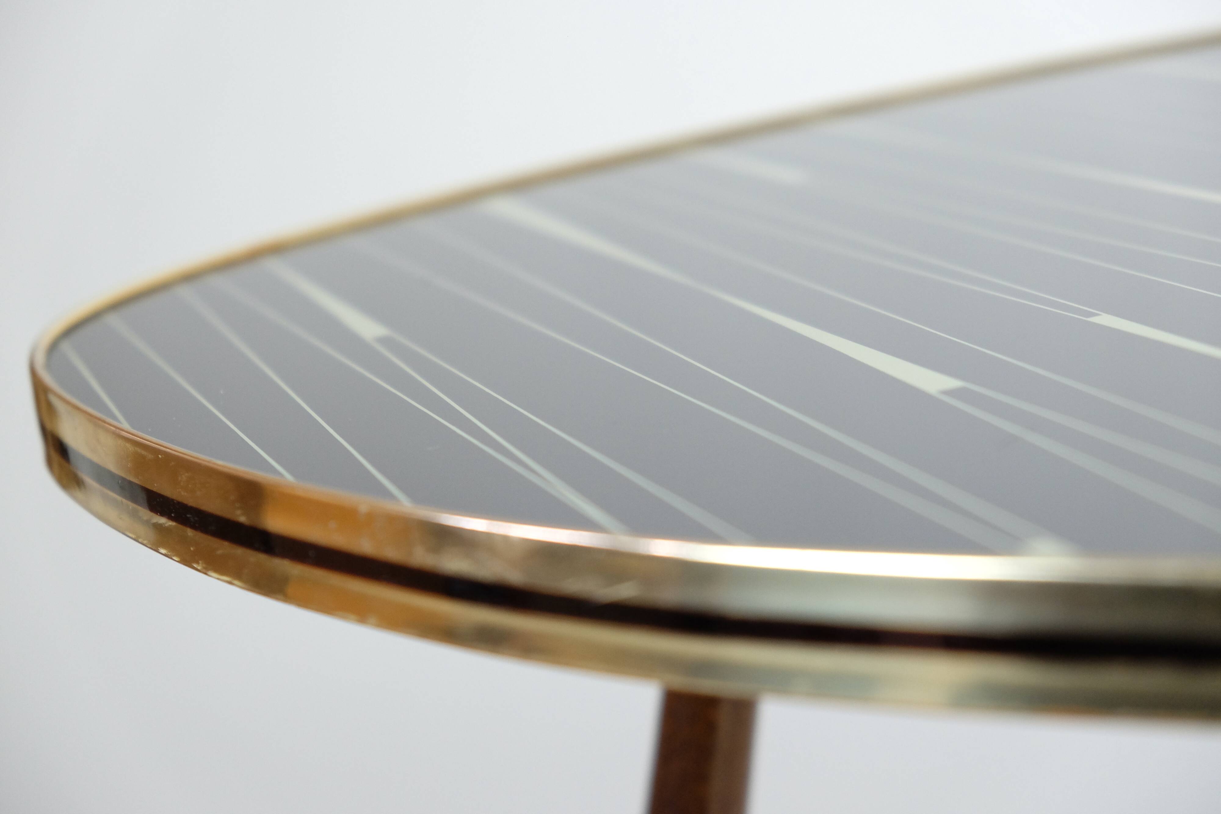 Vintage coffee table 50er glas midcentury