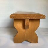 Small wooden step stool bench