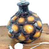 Lampe en terre cuite ajourée vintage