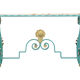Coffee table wrought iron and marble, 1950