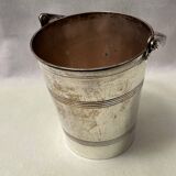 Silver-plated metal ice bucket