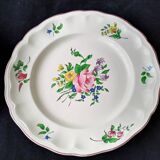 Pair of flat plates in Lunéville earthenware KG Model "Réverbère"