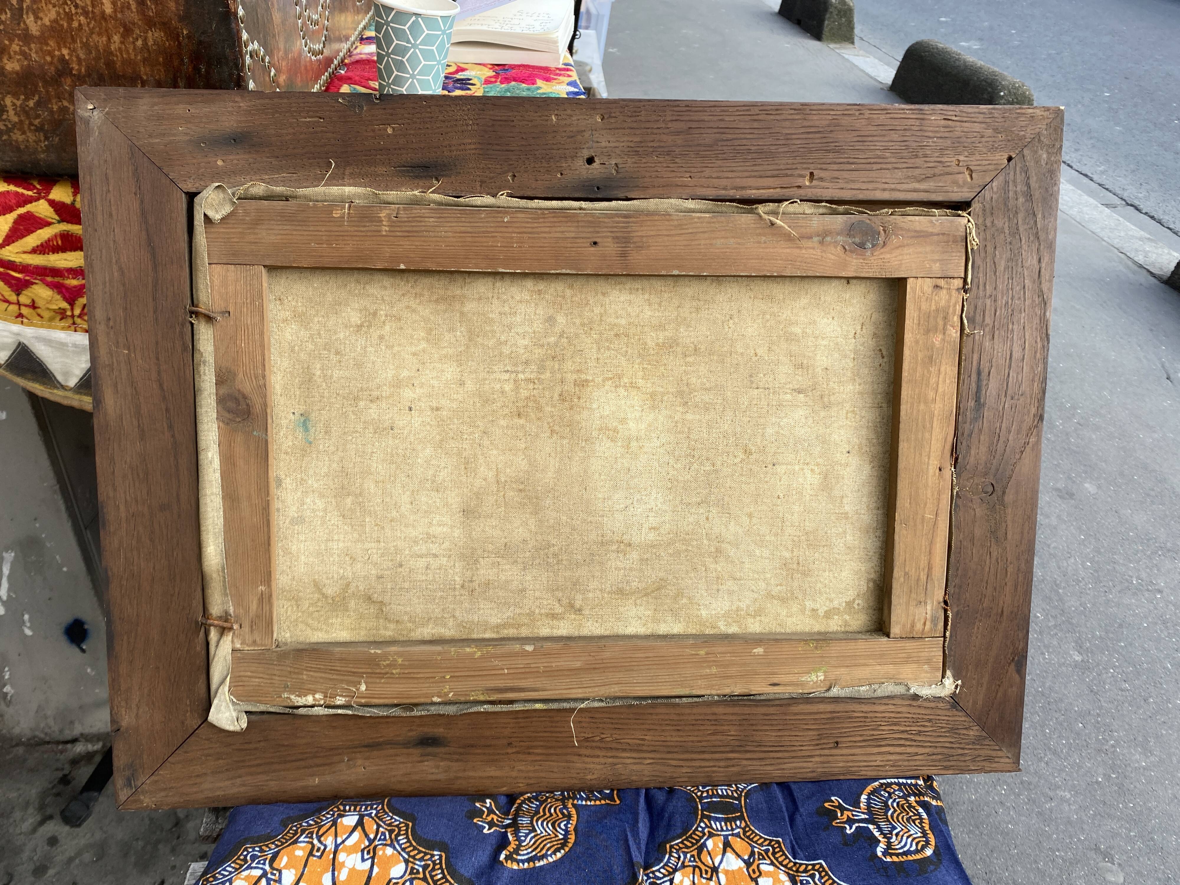 Old painting 1927 landscape