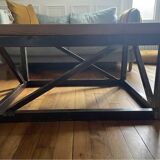 Coffee table - Oak and steel