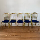 Chaises Chiavari en laiton