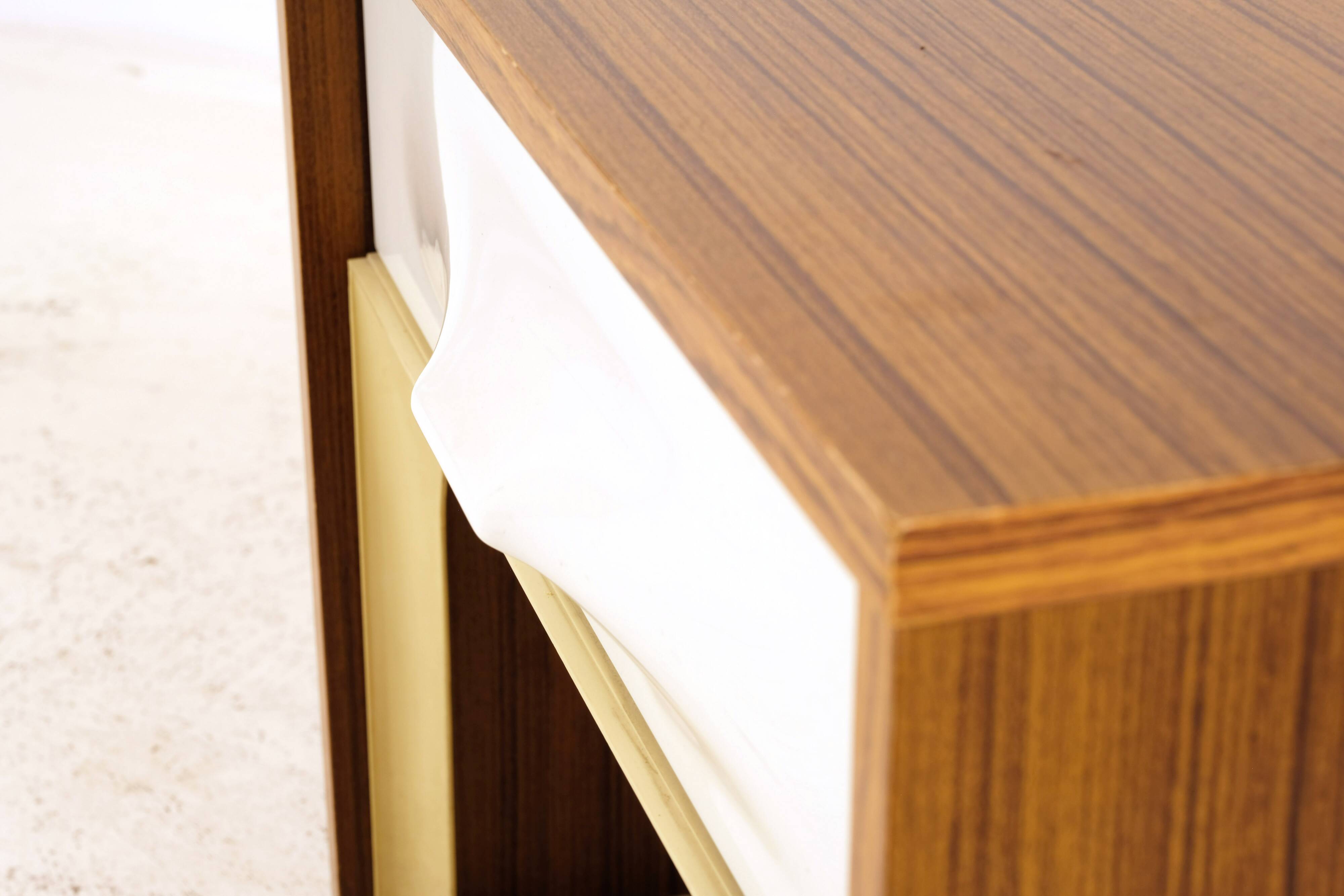 DF 2000 Bedside Table with Drawer by Raymond Loewy 1970's