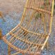 Vintage dining room attributed to Audoux and Minet in bamboo and rattan