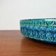 Large Mid-Century Modern Rimini Blu Pottery Bowl by Aldo Londi for Bitossi, Italy, 1960s