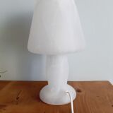 Mushroom-shaped glass lamp