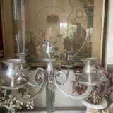 52cm silver-plated metal chandelier