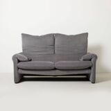 Vico Magistretti Maralunga 2 places / loveseat pour Cassina, Italie, années 1980, g