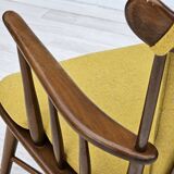 1960-70s, Danish design by Farstrup Stolefabrik, reupholstered rocking chair.