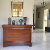 4-drawer chest of drawers in doweled cherry, Louis-Philippe style