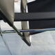 Wassilly chair in black and chrome leather byMarcel Breuer