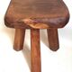 Brutalist tripod stool from the 1960s.