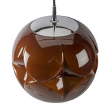 Brown chrome pendant lamp for peill & putzler