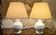 Pair of Raynaud Limoges lamps – Kenya model – Biscuit elephants – 20th century