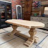Solid oak monastery table