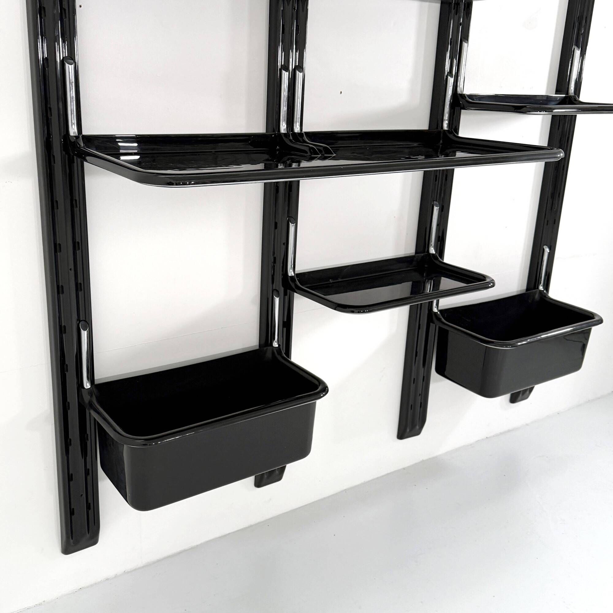 Speedy modular shelving unit by Alberto Rosselli for Saporiti, 1970