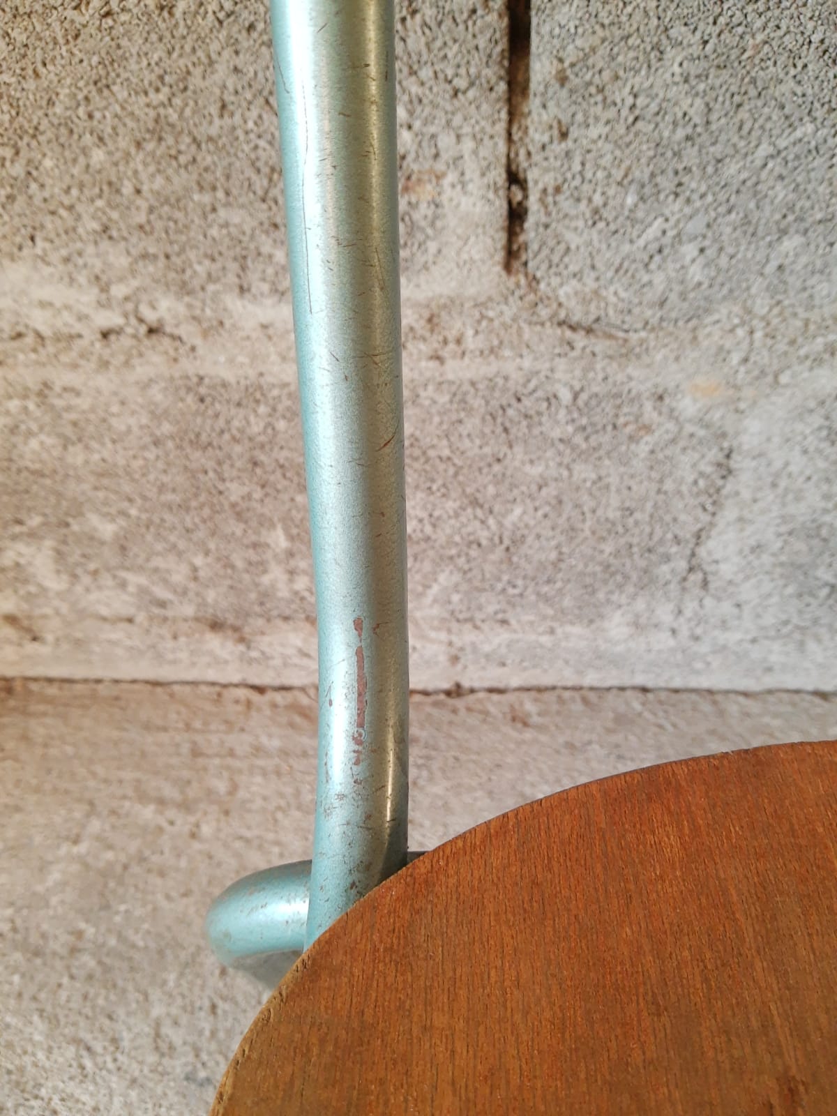 Vintage wood & metal school chair