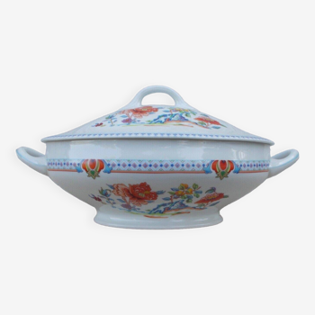 Limoges porcelain tureen A la Unicorn Fleurons du Japon