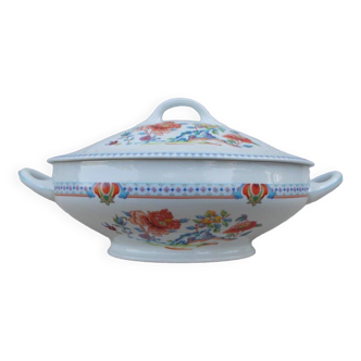 Limoges porcelain tureen A la Unicorn Fleurons du Japon