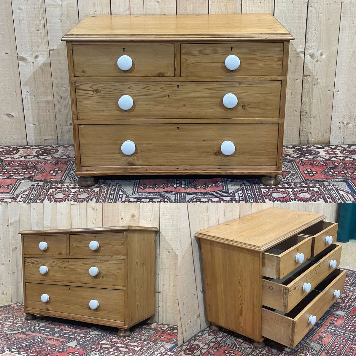 Victorian chest of drawers nineteenth in fir