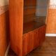 Vintage wooden display cabinet from the 60s-70s – Sliding glass doors