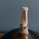 Fig-shaped oil lamp, stoneware soliflore, signed ceramic.