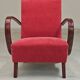 H410 Type C Powder Pink Armchair by Jindrich Halabala for Thonet 1930