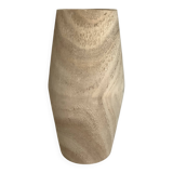 Light wooden vase