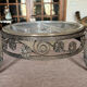 Art Deco ceiling light with wrought iron support