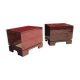 Pair of bedside tables or pieces of vintage sofa