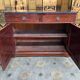 Louis Philippeen low sideboard mahogany and black marble 1900