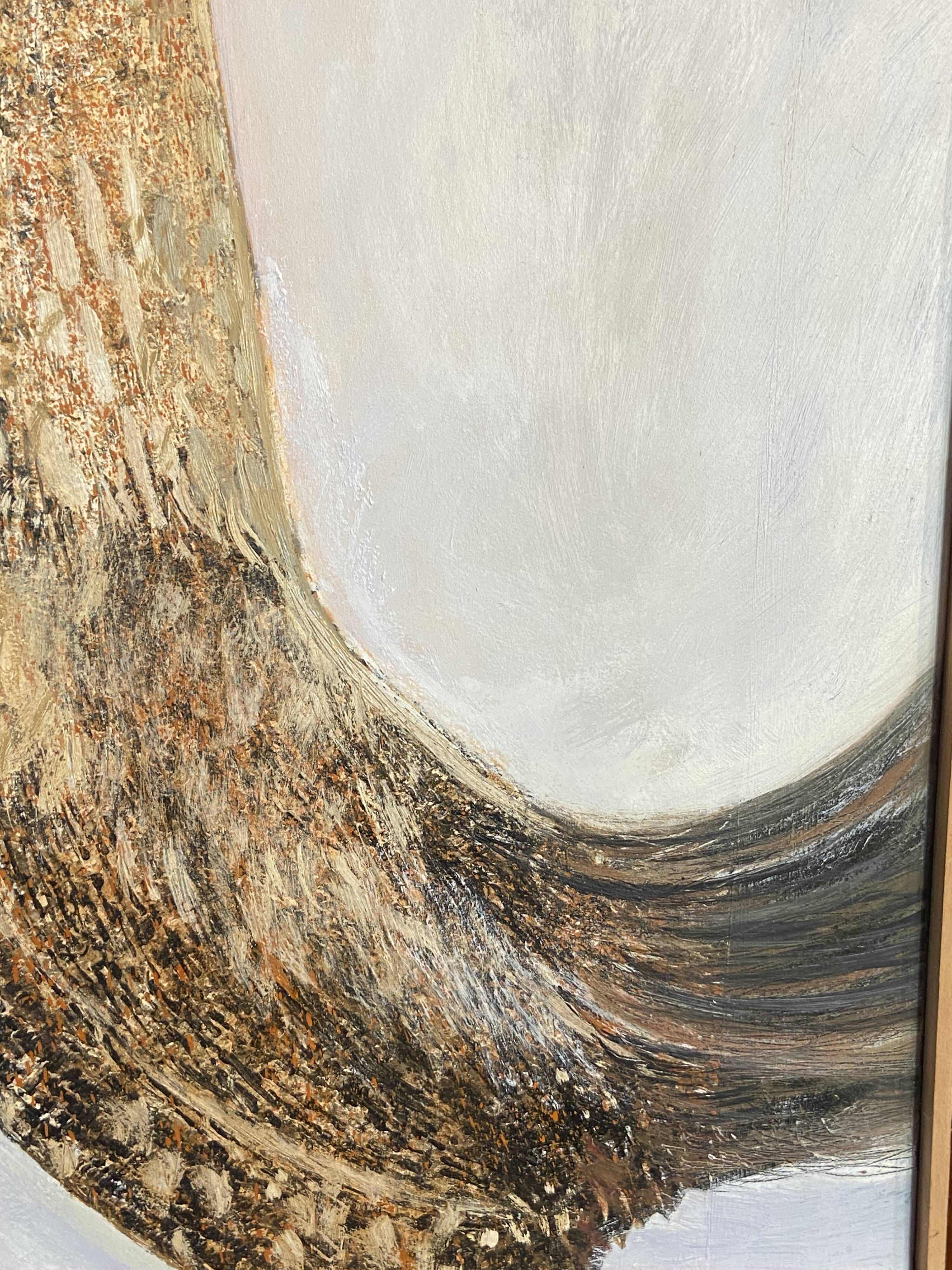 Large oil painting on canvas of a rooster signed Yves BOUGEARD.