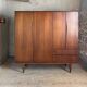 Vintage Scandinavian wardrobe in teak