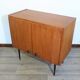 Piece of teak, brass and leather furnitur, Sab brand 1960