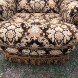 Vintage velvet armchair
