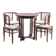Art Nouveau seating set, bentwood table, armchairs & stools, circa 1910